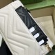 Replica Portafoglio con catena mini porta carte Gucci GG Marmont 751526 Bianco