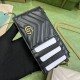 Replica Portafoglio con catena mini porta carte Gucci GG Marmont 751526 Bianco