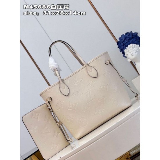 Replica Borsa Louis Vuitton Neverfull MM Monogram Empreinte M46676