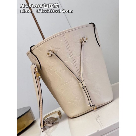Replica Borsa Louis Vuitton Neverfull MM Monogram Empreinte M46676