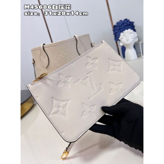 Replica Borsa Louis Vuitton Neverfull MM Monogram Empreinte M46676