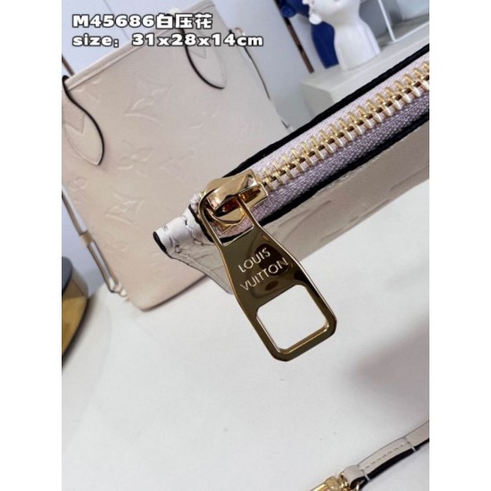 Replica Borsa Louis Vuitton Neverfull MM Monogram Empreinte M46676