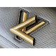 Replica Borsa Louis Vuitton Twist MM M22036 Nera 23 cm