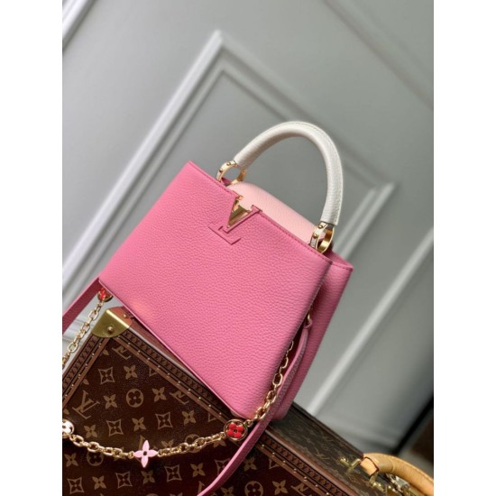 Replica Borsa mini Louis Vuitton Capucines M22375 Rosa Replica Borsa mini Louis Vuitton Capucines M22375 Rosa