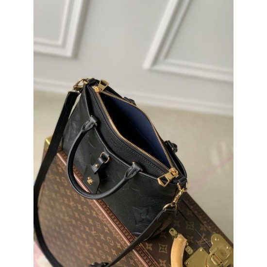 Replica Borsa Louis Vuitton Trianon PM Monogram Empreinte M46488 Nera