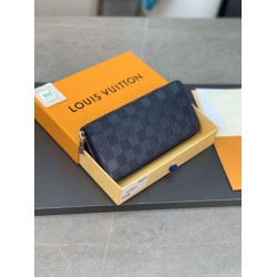 Replica Portafoglio verticale Louis Vuitton Zippy Damier Infini N60503