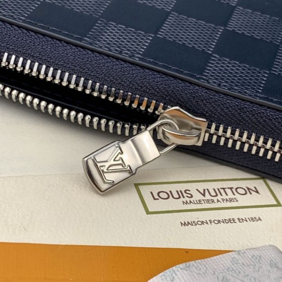 Replica Portafoglio verticale Louis Vuitton Zippy Damier Infini N60503