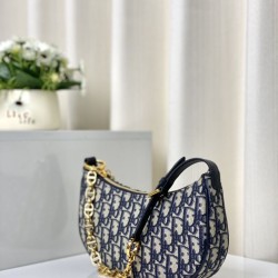 Replica Borsa Christian Dior CD Lounge Dior Oblique Jacquard Blu