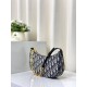 Replica Borsa Christian Dior CD Lounge Dior Oblique Jacquard Blu