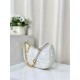 Replica Christian Dior CD Lounge Bag Supple Macrocannage Bianco