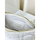 Replica Christian Dior CD Lounge Bag Supple Macrocannage Bianco