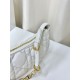 Replica Christian Dior CD Lounge Bag Supple Macrocannage Bianco