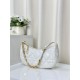 Replica Christian Dior CD Lounge Bag Supple Macrocannage Bianco