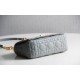 Replica Borsa Caro piccola Christian Dior in pelle di vitello Cannage Blu nuvola