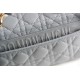 Replica Borsa Caro piccola Christian Dior in pelle di vitello Cannage Blu nuvola