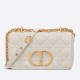 Replica Borsa Caro piccola Christian Dior in pelle di vitello Cannage bianca