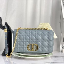 Replica Christian Dior Borsa Dior Caro grande azzurro