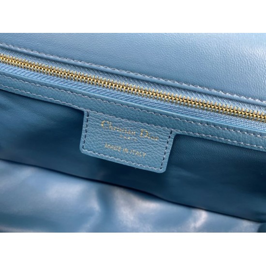 Replica Christian Dior Borsa Dior Caro grande Blu