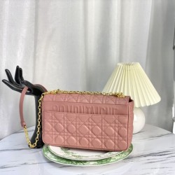 Replica Christian Dior Borsa Dior Caro grande rosa