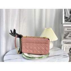 Replica Christian Dior Borsa Dior Caro grande rosa