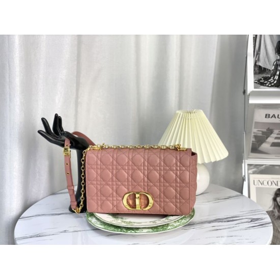Replica Christian Dior Borsa Dior Caro grande rosa