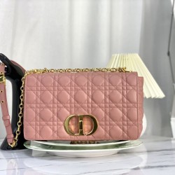 Replica Christian Dior Borsa Dior Caro grande rosa