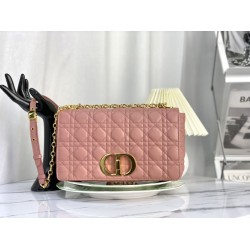 Replica Christian Dior Borsa Dior Caro grande rosa