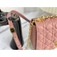 Replica Christian Dior Borsa Dior Caro grande rosa