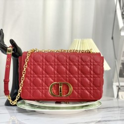 Replica Christian Dior Borsa Dior Caro grande rossa