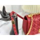 Replica Christian Dior Borsa Dior Caro grande rossa