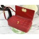 Replica Christian Dior Borsa Dior Caro grande rossa