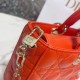 Replica Borsa Christian Dior Lady D-Joy in pelle di agnello Cannage arancione