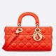 Replica Borsa Christian Dior Lady D-Joy in pelle di agnello Cannage arancione