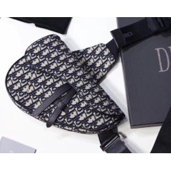 Replica Christian Dior Saddle Belt Borsa da uomo in tela obliqua