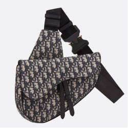 Replica Christian Dior Saddle Belt Borsa da uomo in tela obliqua