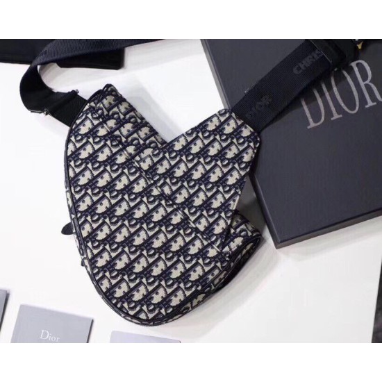 Replica Christian Dior Saddle Belt Borsa da uomo in tela obliqua