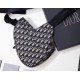 Replica Christian Dior Saddle Belt Borsa da uomo in tela obliqua