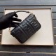 Replica Borsa Fendi Mini Baguette FF Motivo Nera