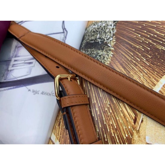 Replica Borsa Hobo Fendi Piccola Croissant Marrone