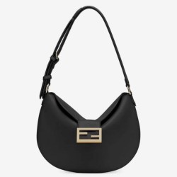 Replica Borsa Hobo Fendi Croissant Piccola Nera