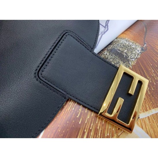 Replica Borsa Hobo Fendi Croissant Piccola Nera