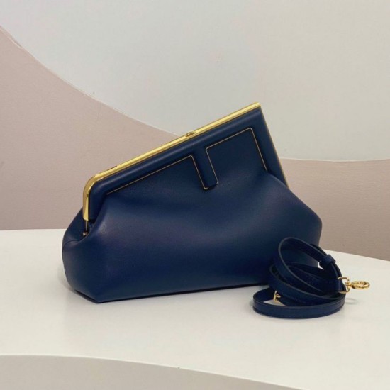 Replica Borsa Fendi First Piccola Blu Scuro