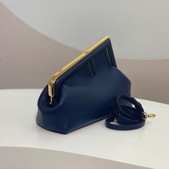 Replica Borsa Fendi First Piccola Blu Scuro