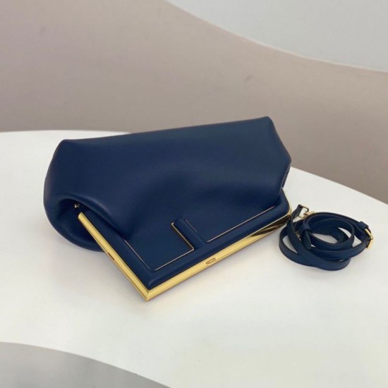 Replica Borsa Fendi First Piccola Blu Scuro