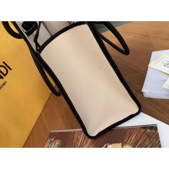 Replica Borsa shopper Roma grande Fendi in tela non tinta Replica Borsa shopper Roma grande Fendi in tela non tinta