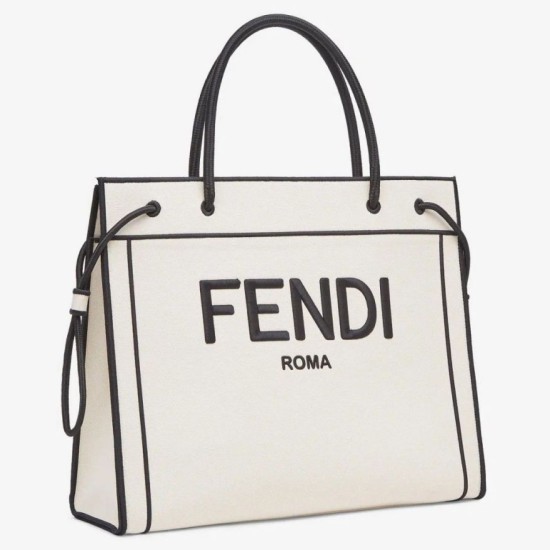 Replica Borsa shopper Roma grande Fendi in tela non tinta Replica Borsa shopper Roma grande Fendi in tela non tinta