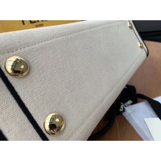 Replica Borsa shopper Roma grande Fendi in tela non tinta Replica Borsa shopper Roma grande Fendi in tela non tinta