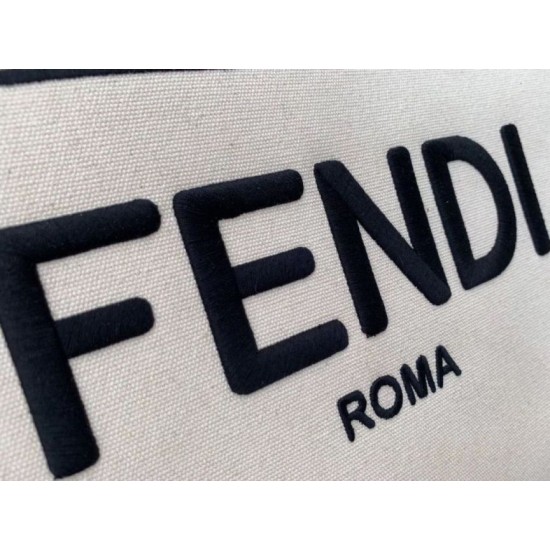 Replica Borsa shopper Roma grande Fendi in tela non tinta Replica Borsa shopper Roma grande Fendi in tela non tinta