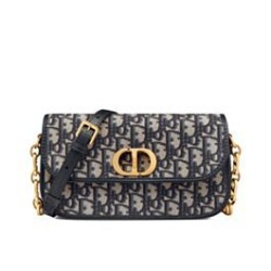 Replica Borsa Christian Dior 30 Montaigne Avenue Blu scuro