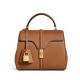 Replica Celine Mini 16 Borsa in pelle di vitello naturale Caffè